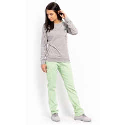 Bluza damska Chillaz SERLES ON THE ROPE GREY MELANGE MINT